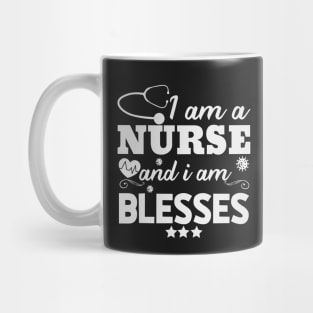 I am a Nurse and  i am blessed- pillow Mug